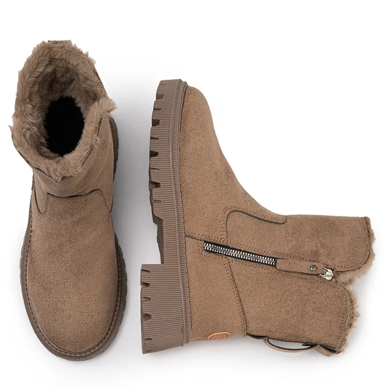 CVOJOO Warm Short Snow Boots Women's-4