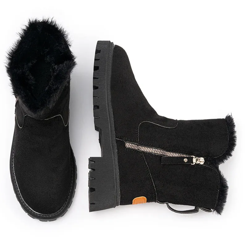 CVOJOO Warm Short Snow Boots Women's-9