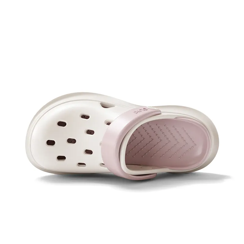 POSEE Lightweight Fashion Home Slippers Unisex, White+Raspberry-14