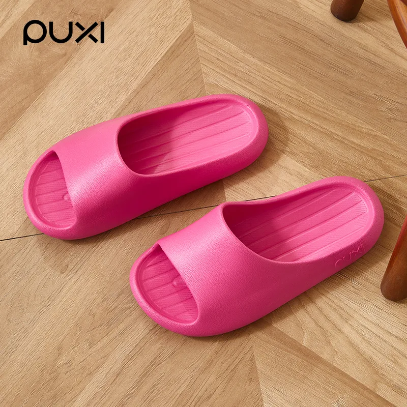 POSEE Soft Sole Home Unisex Spring & Summer Solid Color Couple's Slippers-6
