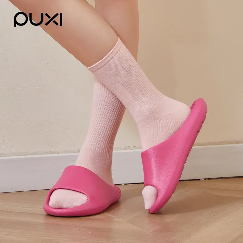 POSEE Soft Sole Home Unisex Spring & Summer Solid Color Couple's Slippers-7