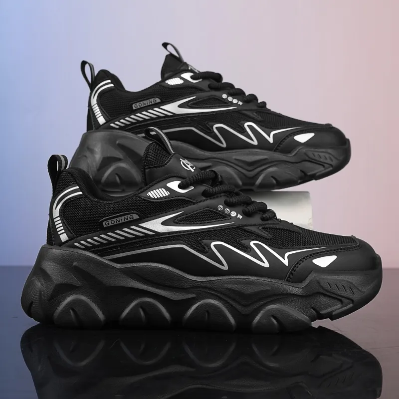 OFFER AITR Cushioning, Slip Resistant, And Abrasion Resistant Low Top Chunky Sneakers Men's-5