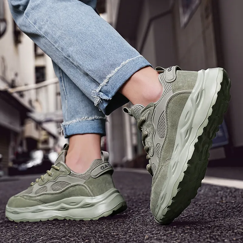 OFFER-AITR Anti-Slip And Wear-Resistant Height Increasing Low-Top Chunky Sneakers Unisex-3