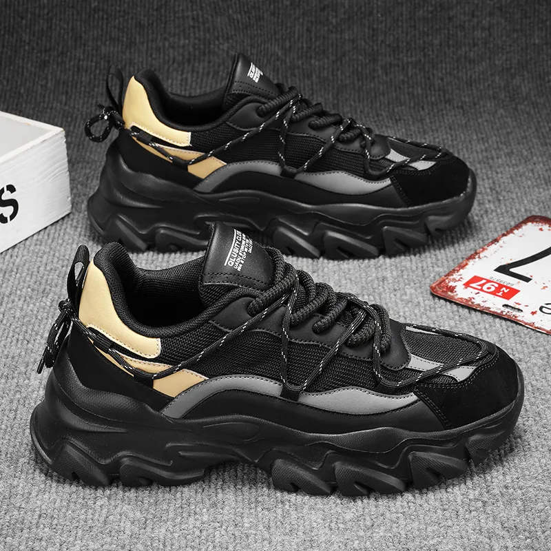 OFFER AITR Cushioning, Breathable, Height Increasing Low Top Chunky Sneakers Men's-4