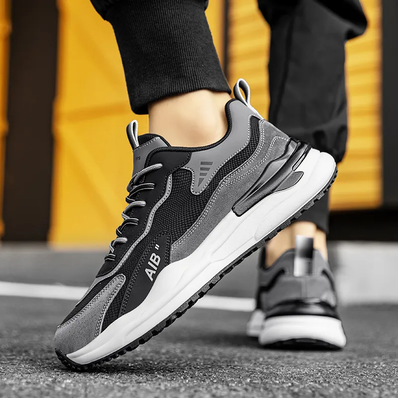 OFFER-AITR Warm Height Increasing Wear-Resistant Slip-Resistant Low-Top Casual Shoes Men's-34