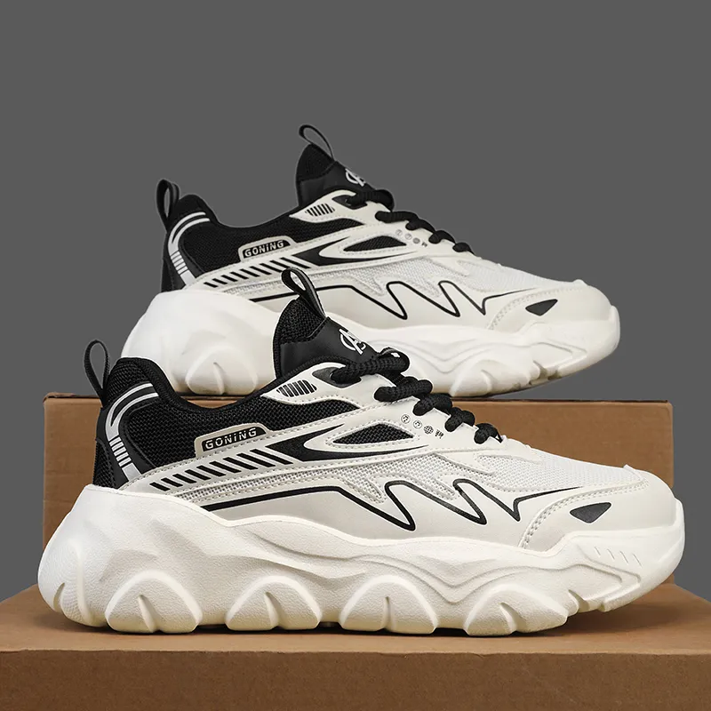 OFFER AITR Cushioning, Slip Resistant, And Abrasion Resistant Low Top Chunky Sneakers Men's-11