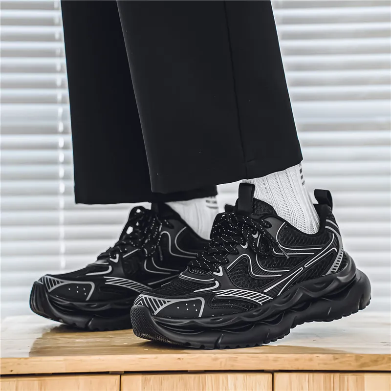 OFFER AITR Cushioning Slip Resistant Coverage Low Top Chunky Sneakers Men's-5