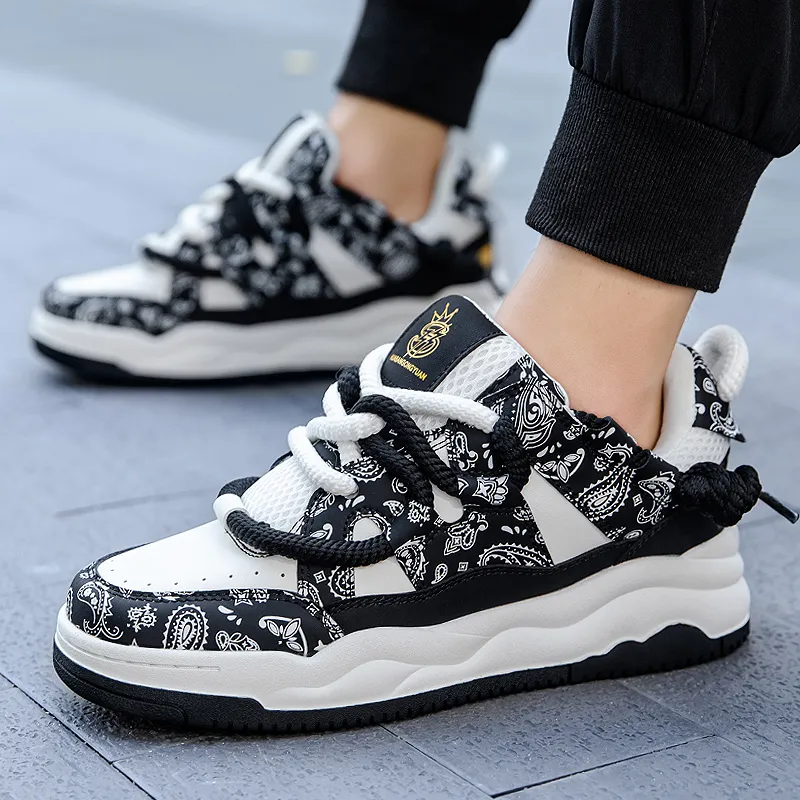 OFFER-AITR Anti-Slip And Wear-Resistant Breathable Low-Top Skateboard Shoes Men's-9