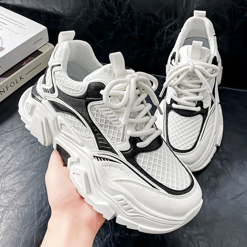 OFFER AITR Cushioning, Slip Resistant, Lightweight Low Top Chunky Sneakers Men's-12