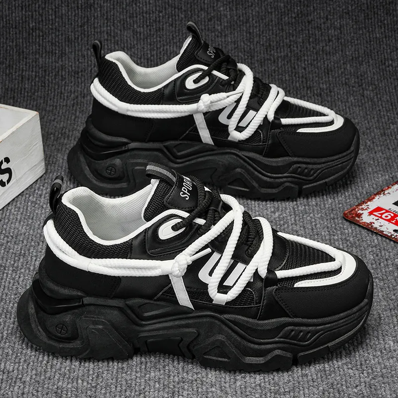 OFFER AITR Cushioning Slip Resistant Low Top Chunky Sneakers Men's-3