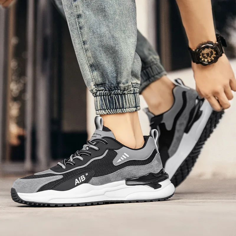 OFFER-AITR Warm Height Increasing Wear-Resistant Slip-Resistant Low-Top Casual Shoes Men's-16