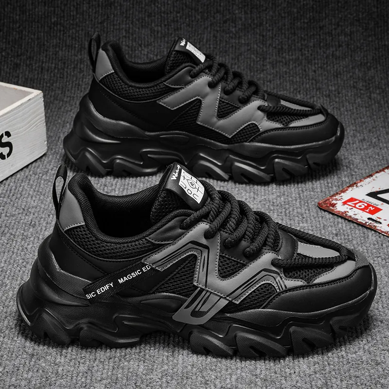 OFFER AITR Cushioning Lightweight Height Increasing Low Top Chunky Sneakers Men's-6
