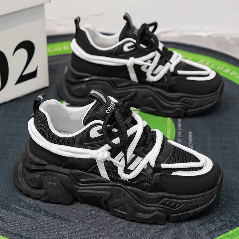OFFER AITR Cushioning Slip Resistant Low Top Chunky Sneakers Men's-6