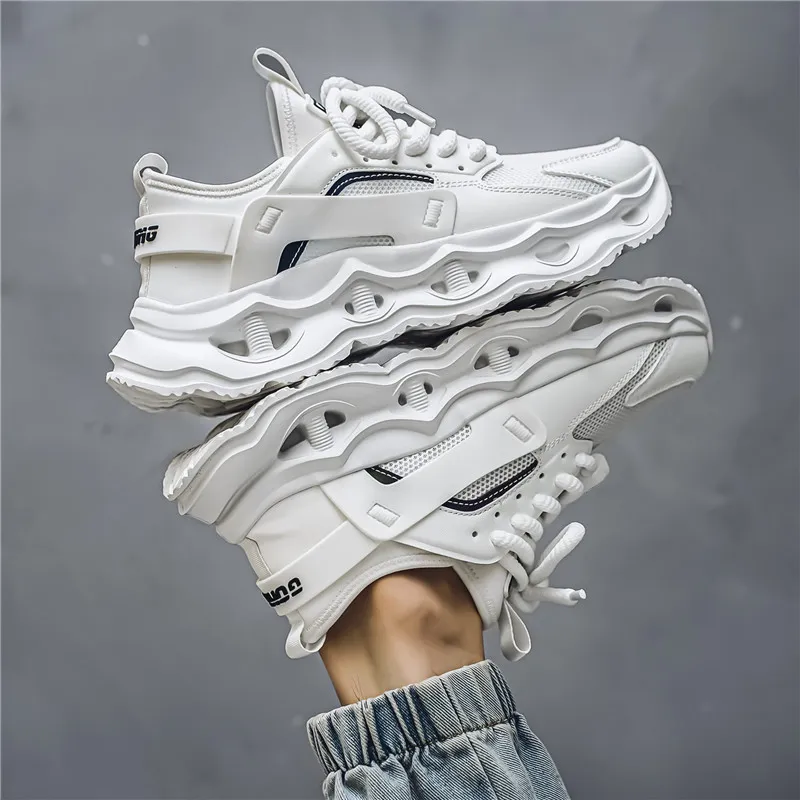 OFFER AITR Cushioning, Slip Resistant, And Abrasion Resistant Low Top Chunky Sneakers Men's-11