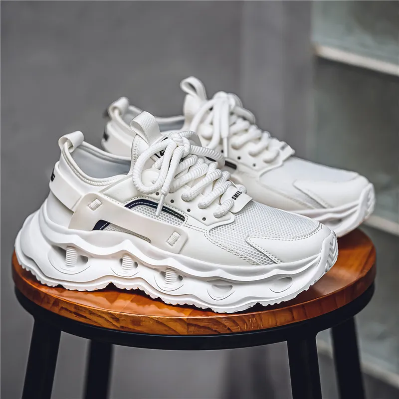 OFFER AITR Cushioning, Slip Resistant, And Abrasion Resistant Low Top Chunky Sneakers Men's-13