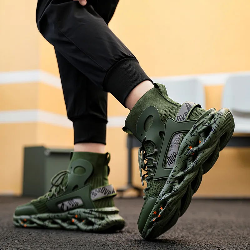 OFFER AITR Slip Resistant, Abrasion Resistant, Breathable High Top Casual Shoes Men's-15
