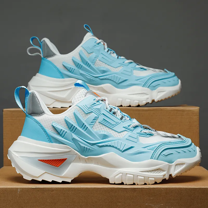 OFFER AITR Cushioning Slip Resistant Height Increasing Low Top Chunky Sneakers Unisex-10