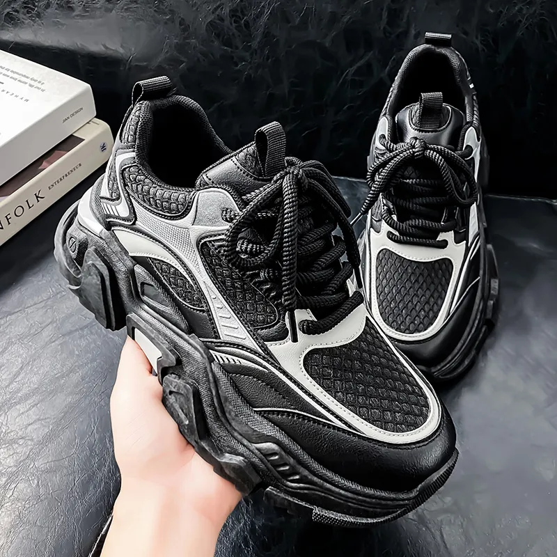 OFFER AITR Cushioning, Slip Resistant, Lightweight Low Top Chunky Sneakers Men's-5