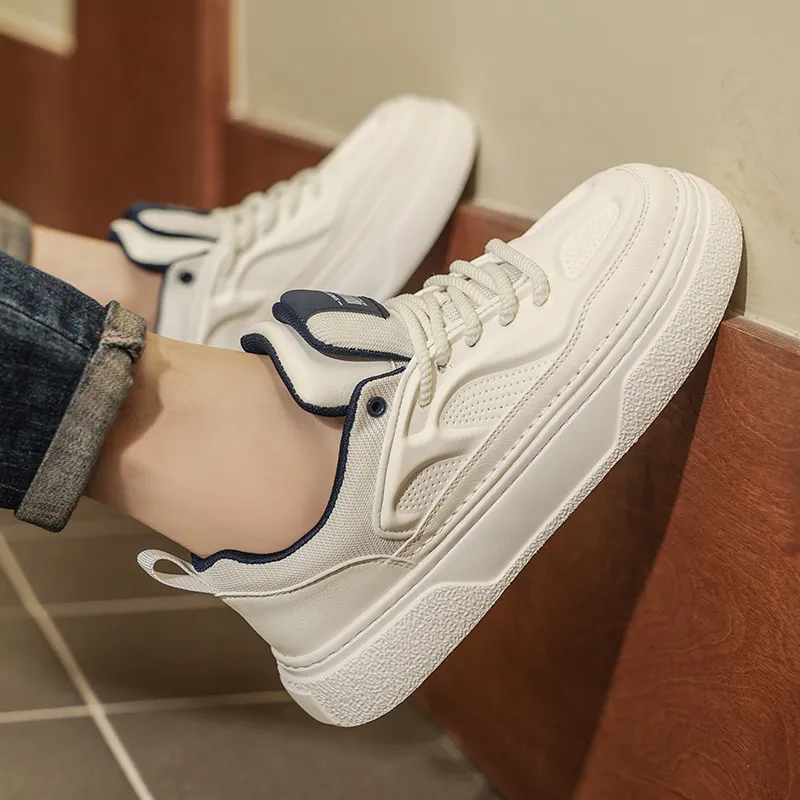 OFFER AITR Slip Resistant Lightweight Height Increasing Low Top Skateboard Shoes Men's-5