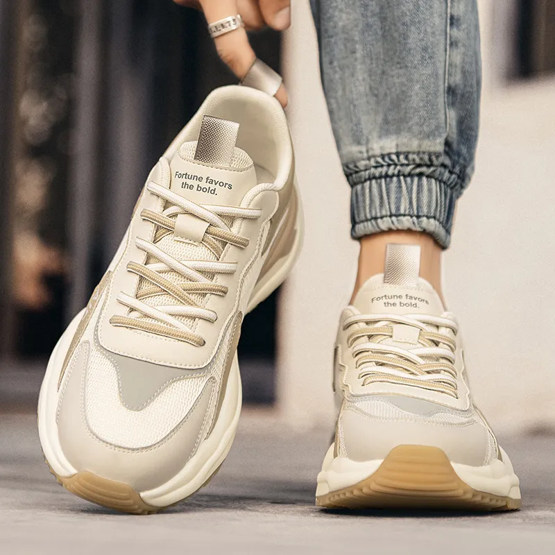 OFFER-AITR Warm Height Increasing Wear-Resistant Slip-Resistant Low-Top Casual Shoes Men's-8