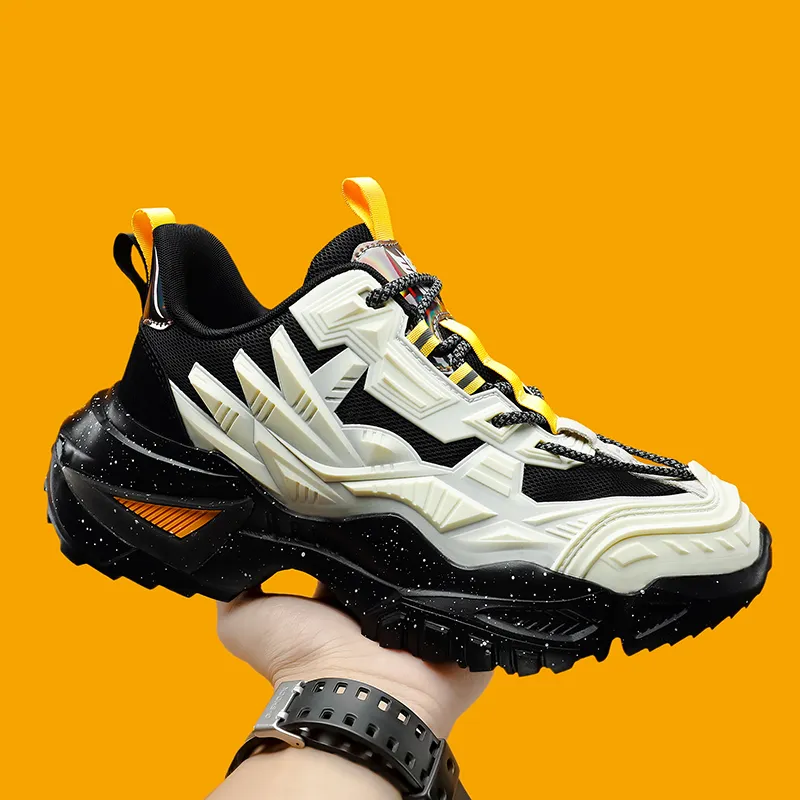 OFFER AITR Cushioning Slip Resistant Height Increasing Low Top Chunky Sneakers Unisex-19