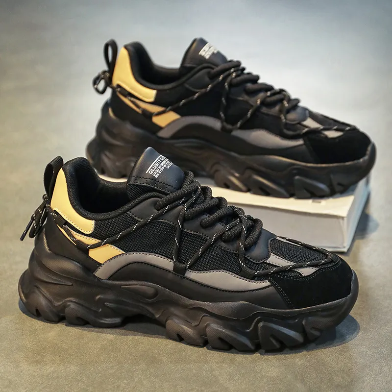 OFFER AITR Cushioning, Breathable, Height Increasing Low Top Chunky Sneakers Men's-3