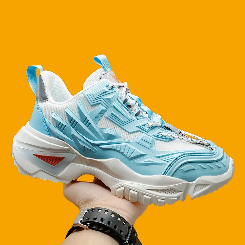 OFFER AITR Cushioning Slip Resistant Height Increasing Low Top Chunky Sneakers Unisex-12