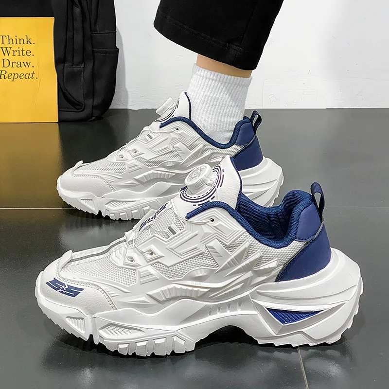OFFER AITR Cushioning Slip Resistant Coverage Low Top Chunky Sneakers Men's-13