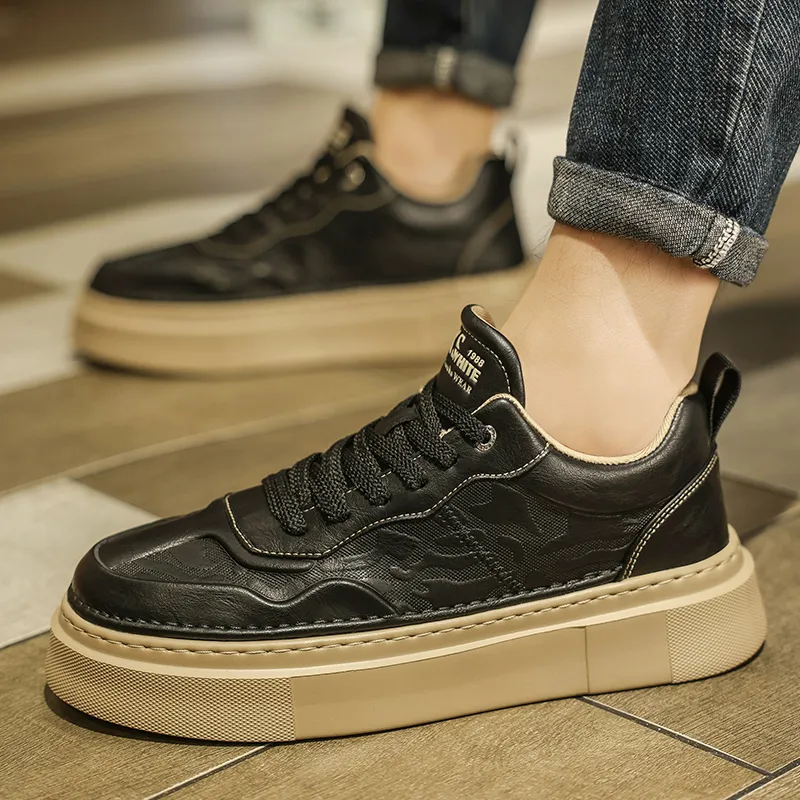 OFFER AITR Slip Resistant Cushioning Abrasion Resistant Low Top Skateboard Shoes Men's-21