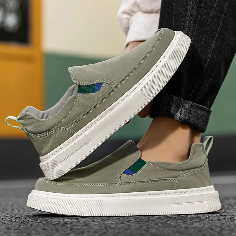 OFFER AITR Anti Slip And Wear Resistant Breathable Low Top Canvas Shoes Men's-10