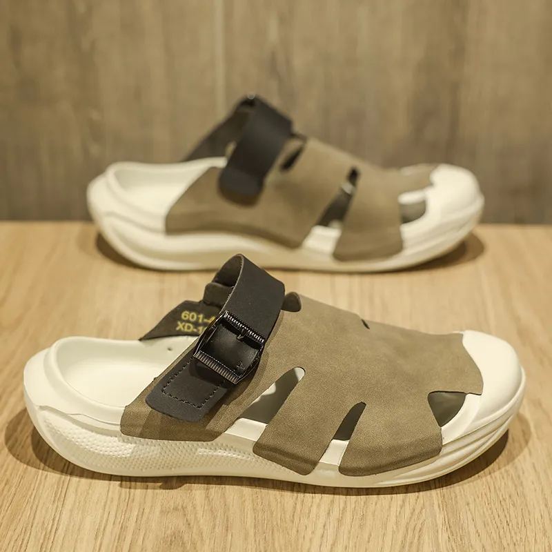 OFFER AITR Beach Sandals Men Black-12