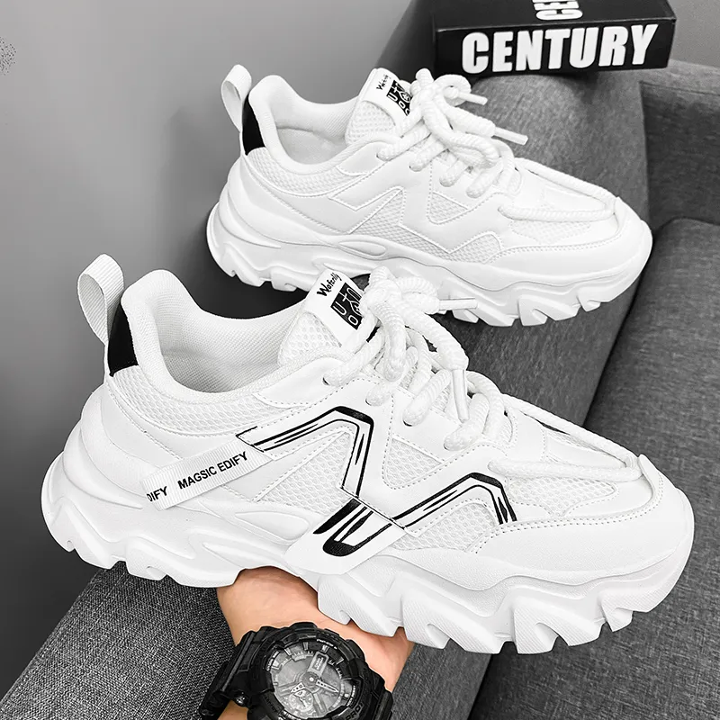 OFFER AITR Cushioning Lightweight Height Increasing Low Top Chunky Sneakers Men's-10