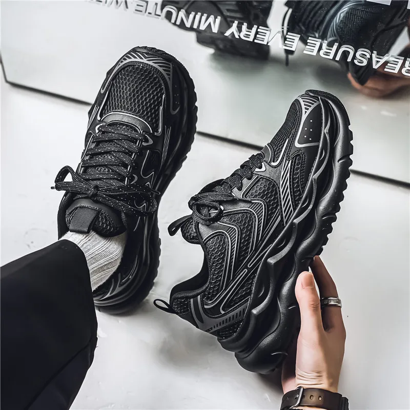 OFFER AITR Cushioning Slip Resistant Coverage Low Top Chunky Sneakers Men's-3