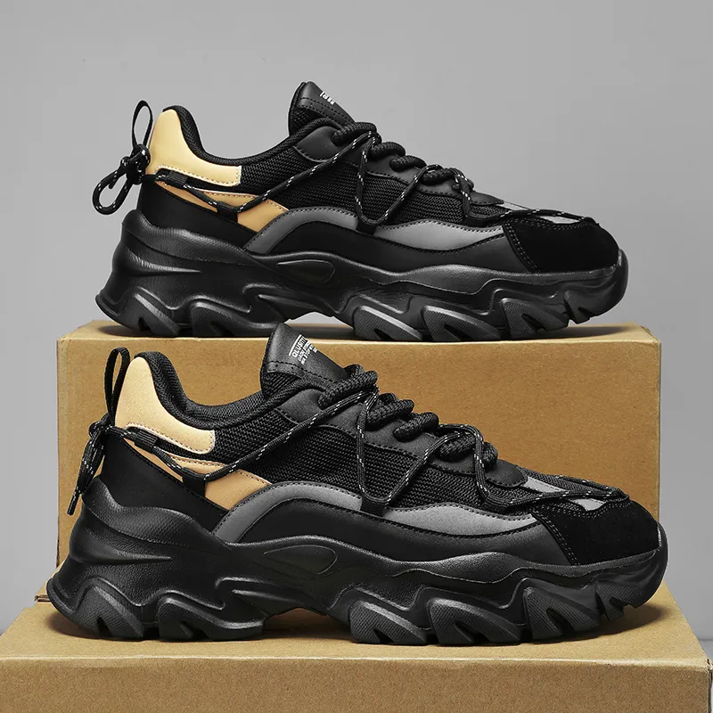 OFFER AITR Cushioning, Breathable, Height Increasing Low Top Chunky Sneakers Men's-5