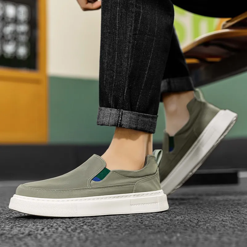 OFFER AITR Anti Slip And Wear Resistant Breathable Low Top Canvas Shoes Men's-11