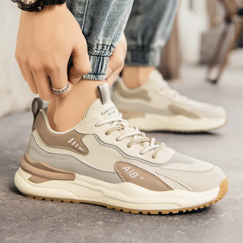 OFFER-AITR Warm Height Increasing Wear-Resistant Slip-Resistant Low-Top Casual Shoes Men's-11