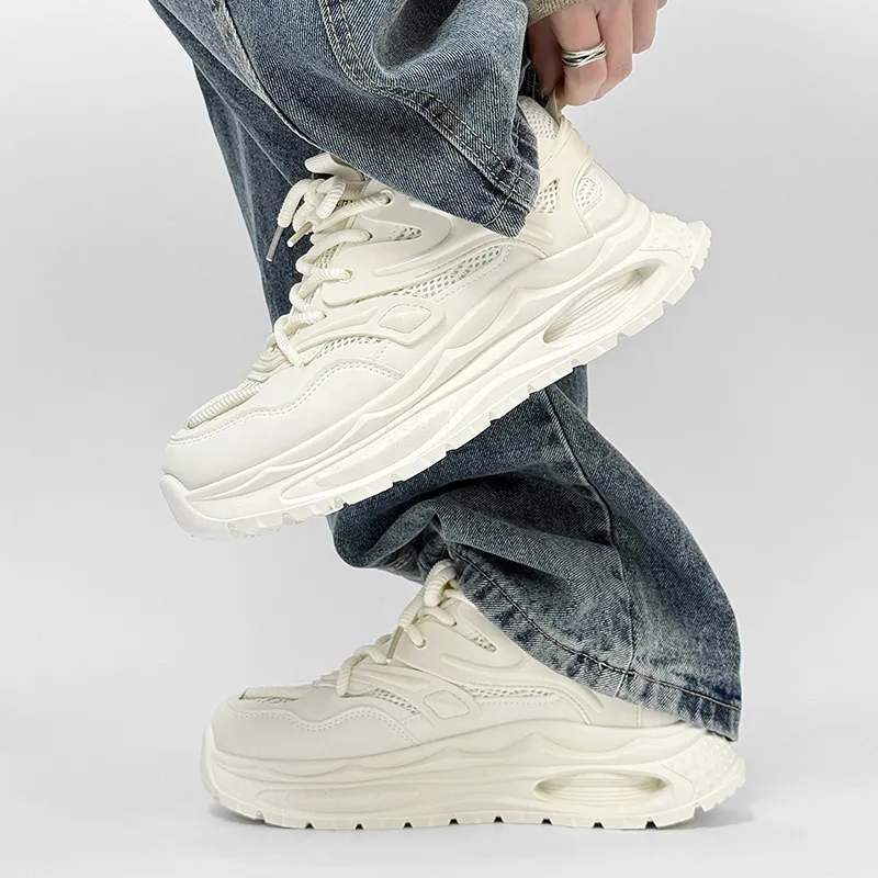 OFFER AITR Non slip Lightweight Low Top Chunky Sneakers Men's-3