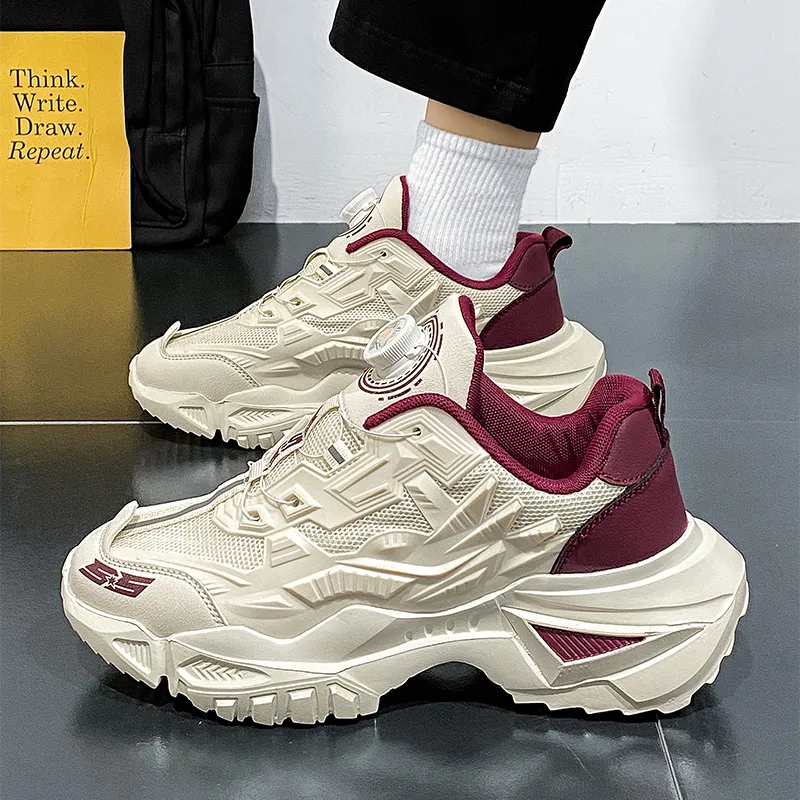OFFER AITR Cushioning Slip Resistant Coverage Low Top Chunky Sneakers Men's-20