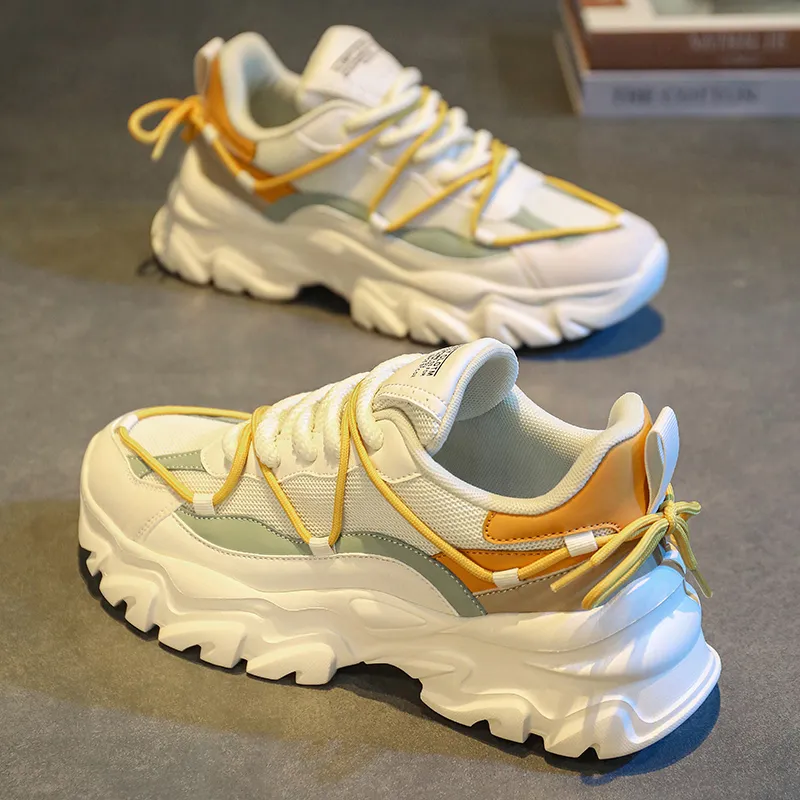 OFFER AITR Cushioning, Breathable, Height Increasing Low Top Chunky Sneakers Men's-10