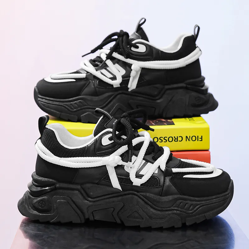 OFFER AITR Cushioning Slip Resistant Low Top Chunky Sneakers Men's-4