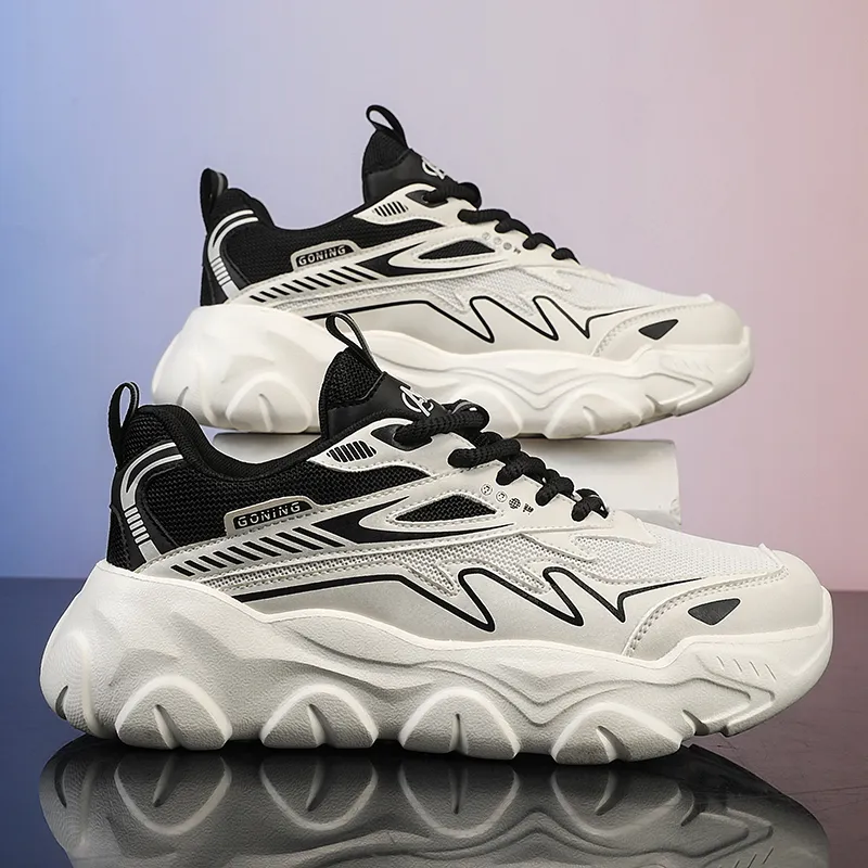 OFFER AITR Cushioning, Slip Resistant, And Abrasion Resistant Low Top Chunky Sneakers Men's-12