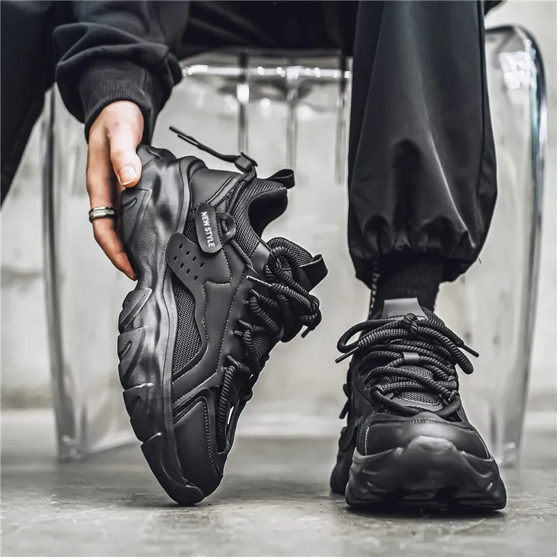 OFFER AITR Cushioning Slip Resistant Height Increasing Low Top Chunky Sneakers Men's-5