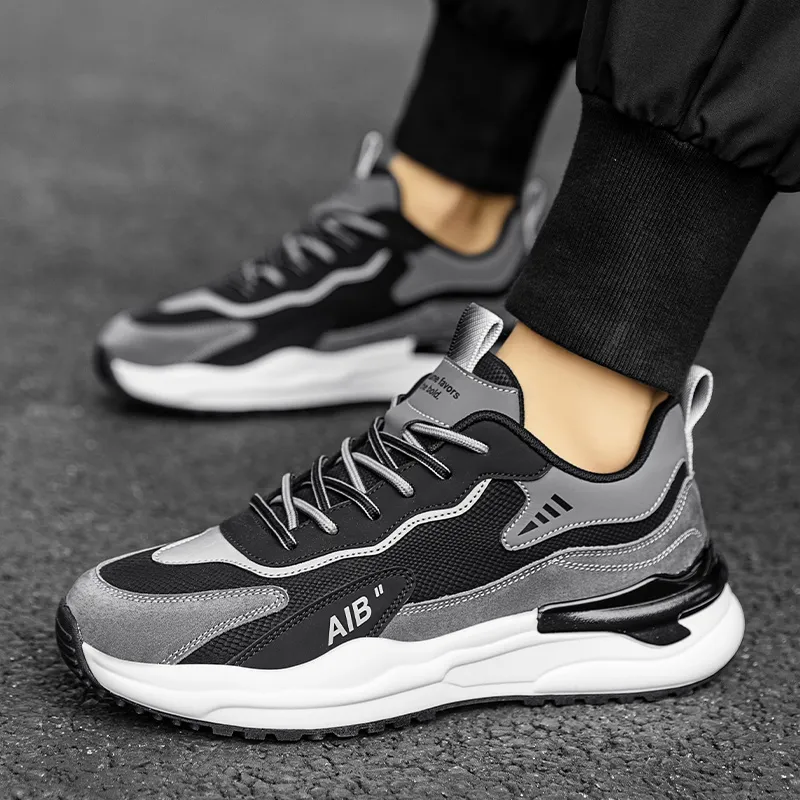 OFFER-AITR Warm Height Increasing Wear-Resistant Slip-Resistant Low-Top Casual Shoes Men's-35