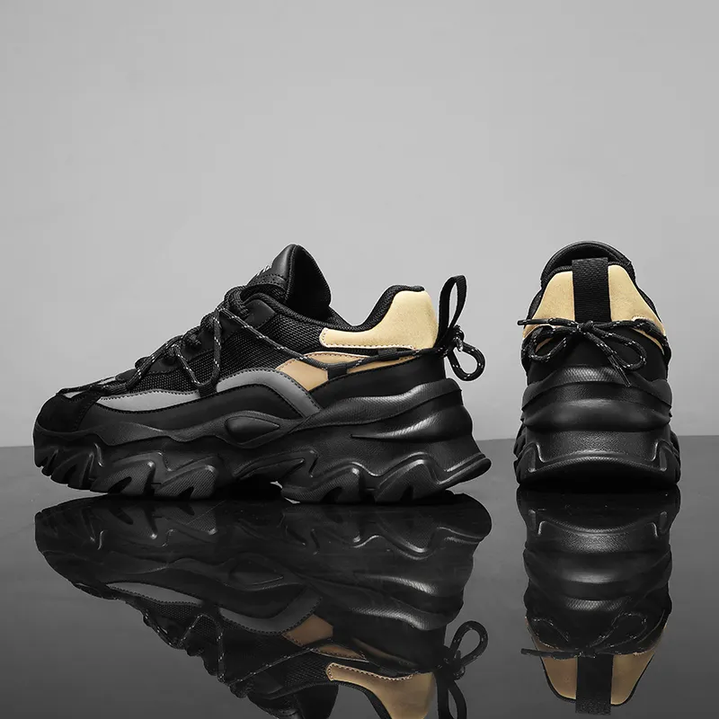 OFFER AITR Cushioning, Breathable, Height Increasing Low Top Chunky Sneakers Men's-6