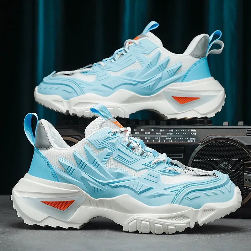 OFFER AITR Cushioning Slip Resistant Height Increasing Low Top Chunky Sneakers Unisex-11