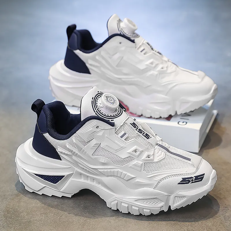 OFFER AITR Cushioning Slip Resistant Coverage Low Top Chunky Sneakers Men's-4