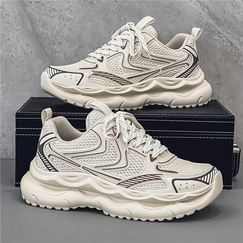 OFFER AITR Cushioning Slip Resistant Coverage Low Top Chunky Sneakers Men's-16