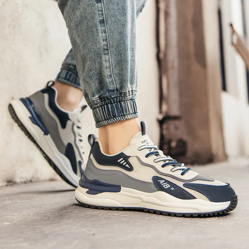 OFFER-AITR Warm Height Increasing Wear-Resistant Slip-Resistant Low-Top Casual Shoes Men's-5