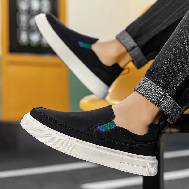 OFFER AITR Anti Slip And Wear Resistant Breathable Low Top Canvas Shoes Men's-16