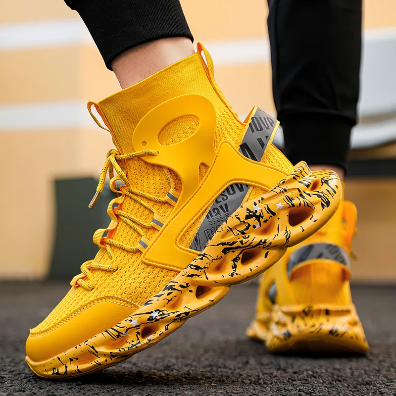 OFFER AITR Slip Resistant, Abrasion Resistant, Breathable High Top Casual Shoes Men's-22
